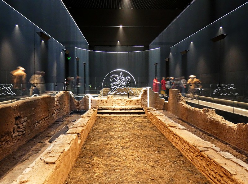 restored Mithraeum in London, photo by Donnchadh H